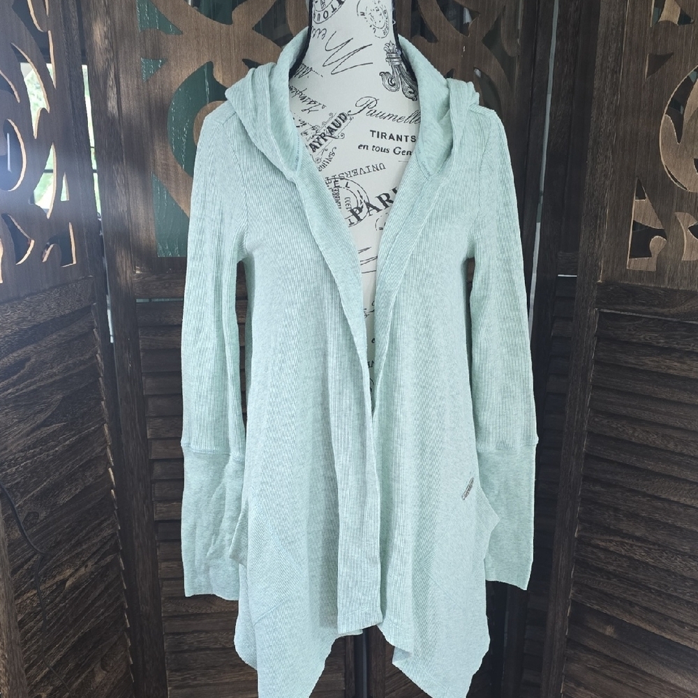 Calvin‎ Klein Performance Light Green Hooded Cardigan